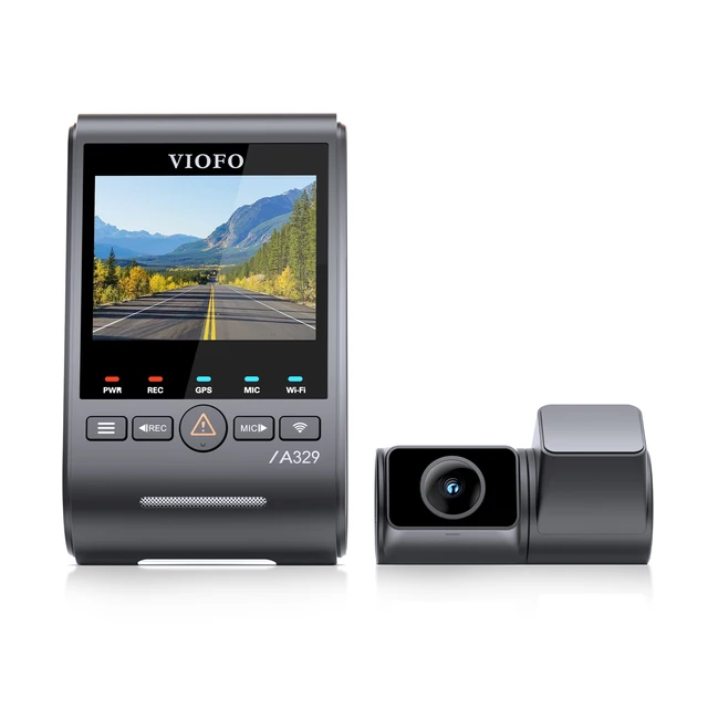 VIOFO A329S 2CH 4K 60FPS+2K HDR GPS Wi-Fi 6 Dash Cam with Sony STARVIS 2 Sensor, Support SSD Storage, Low Power Impact Detection 3