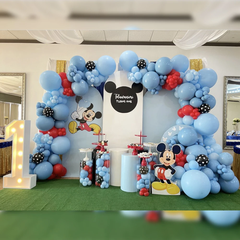 115pcs Disney Mickey Mouse Mickey Mickey themed Party balloons