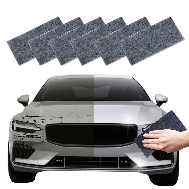 

Nano Sparkle Cloth 6 Pack Portable Nano Magic Cloth Easily Repair Paint Scratches Car Scratch Repair Cloth Easily Repair Paint