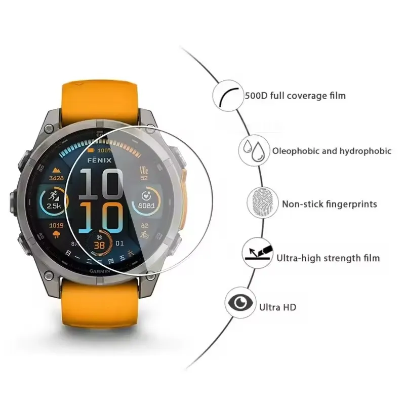 Smart Watch Screen Protector Set - Premium Tempered Glass Protective Film (3-Pack)