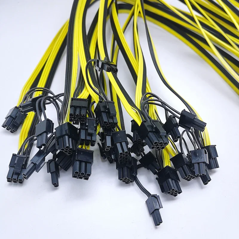 

Кабель-удлинитель для адаптера, графическая карта, миниатюрный источник питания 62 см, Pcie, внешний кабель питания, удлинитель, шнур 6 контактов на 8 контактов