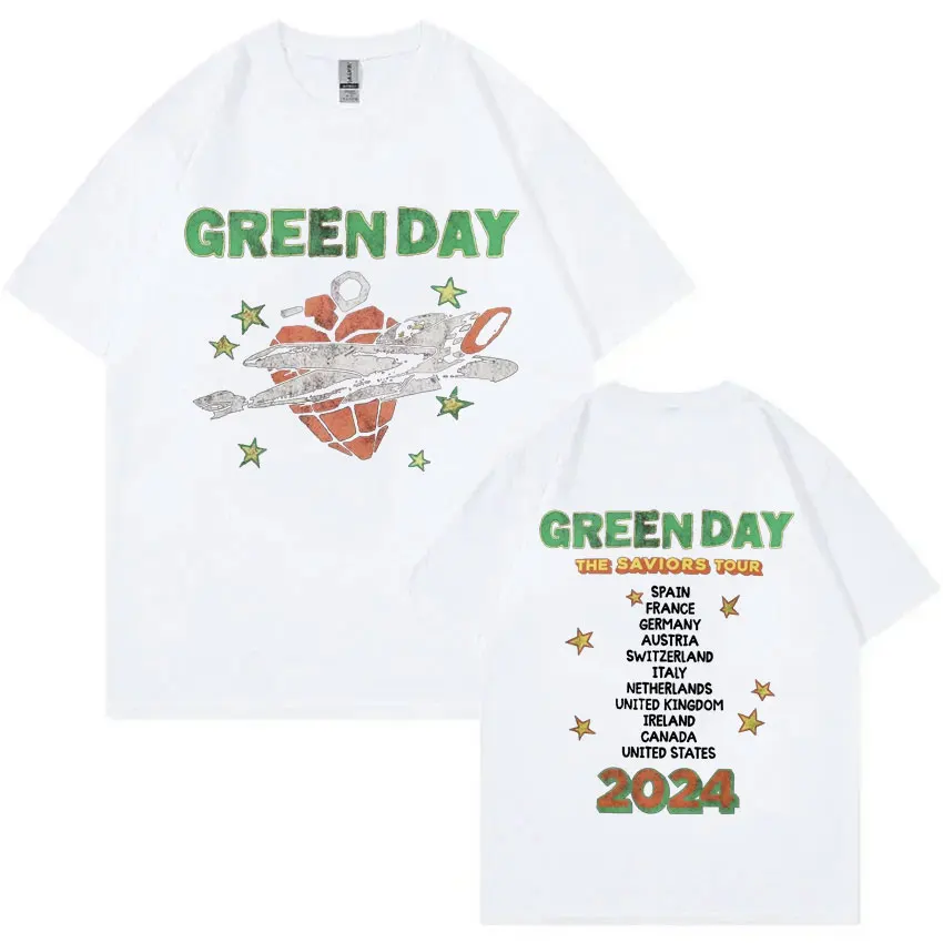Green Day The Saviors Tour T-Shirt Men Women Gothic Rock