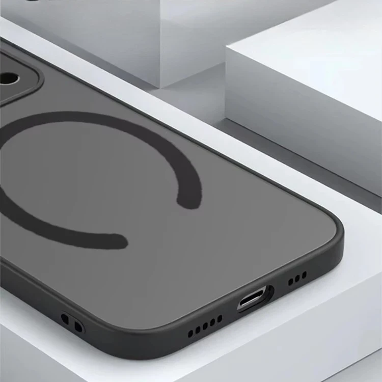 Matte Magnetic Wireless Charging Phone Case - Premium Armor Cover
