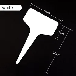 Durable Waterproof PVC Plant Labels - Pack of 100 Garden Markers - 25pcs (White)