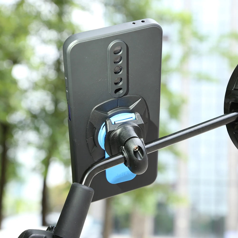 Universal Motorcycle Phone Holder - 360 Rotatable Bike Bracket with Quick Release