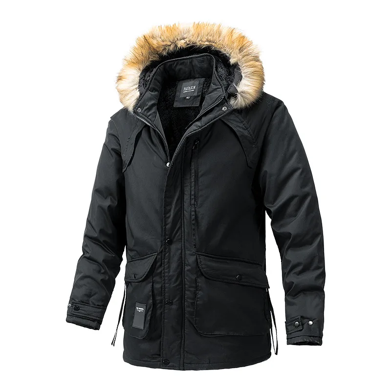 Men's Clothes Winter Medium and Long Section Cotton Clothing Large Size Down Jacket Outdoor Leisure main image 1