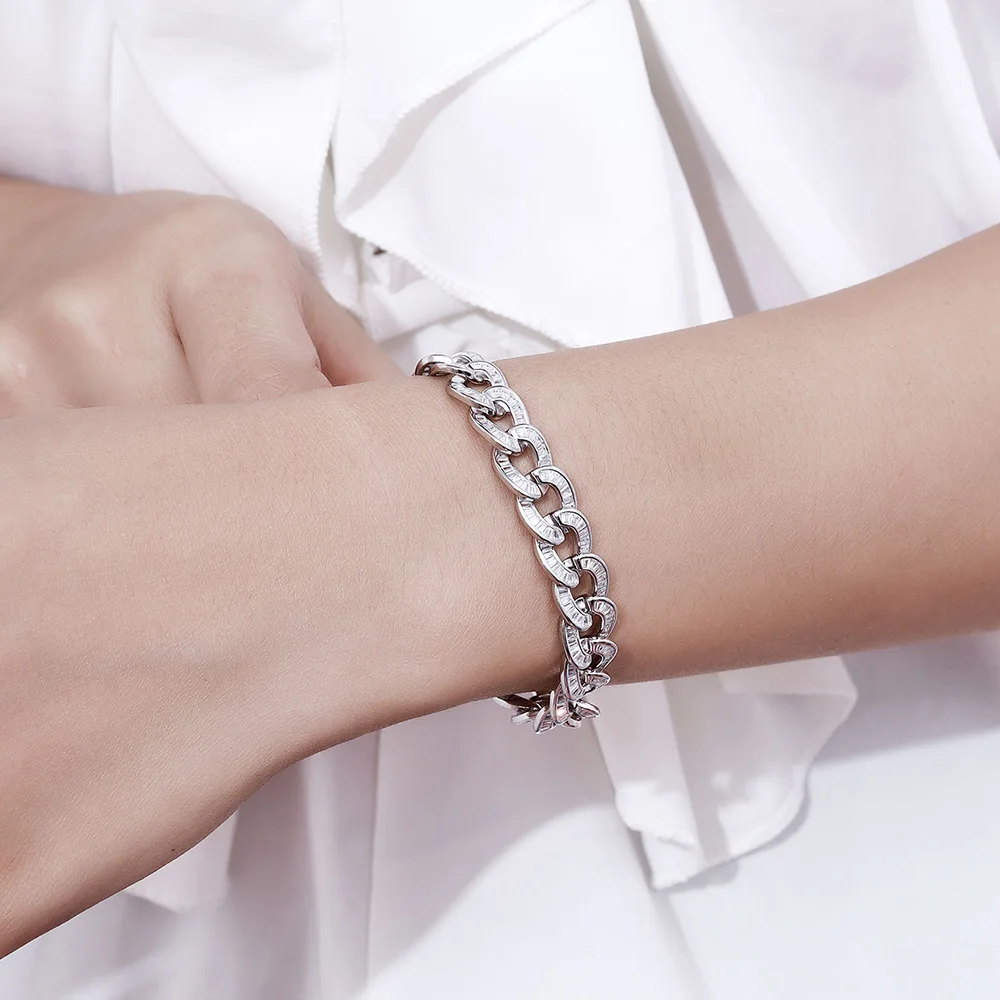    ũ ü 15-22 CM  Pave Full T-Square Zircon Hip Hop Rock Fine Jewelry For Men Women