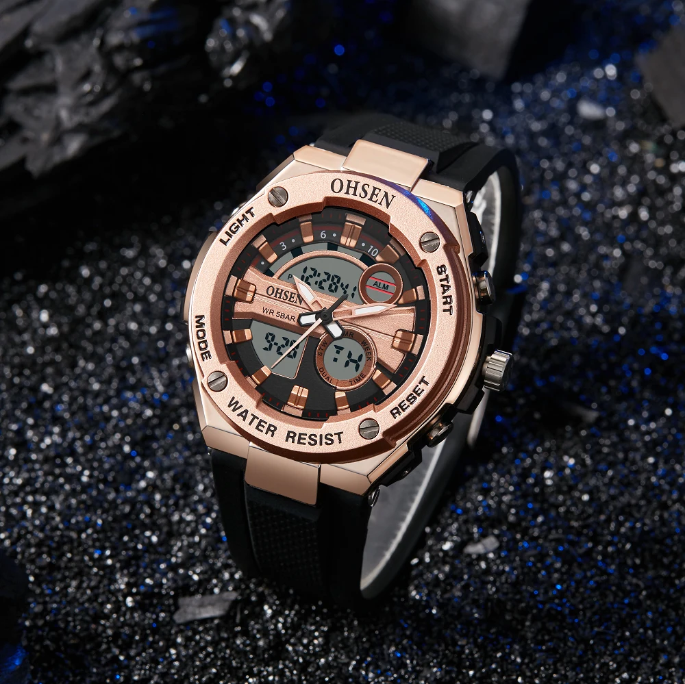 New Men Watches Top Brand Luxury Men‘s Wrist Watches For Male Clock Sports Watch Waterproof Dual Display  Digital 2023