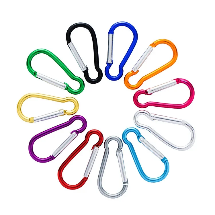 Climbing Carabiner Aluminum Carabiner Key Chain Clip 1-10PCS