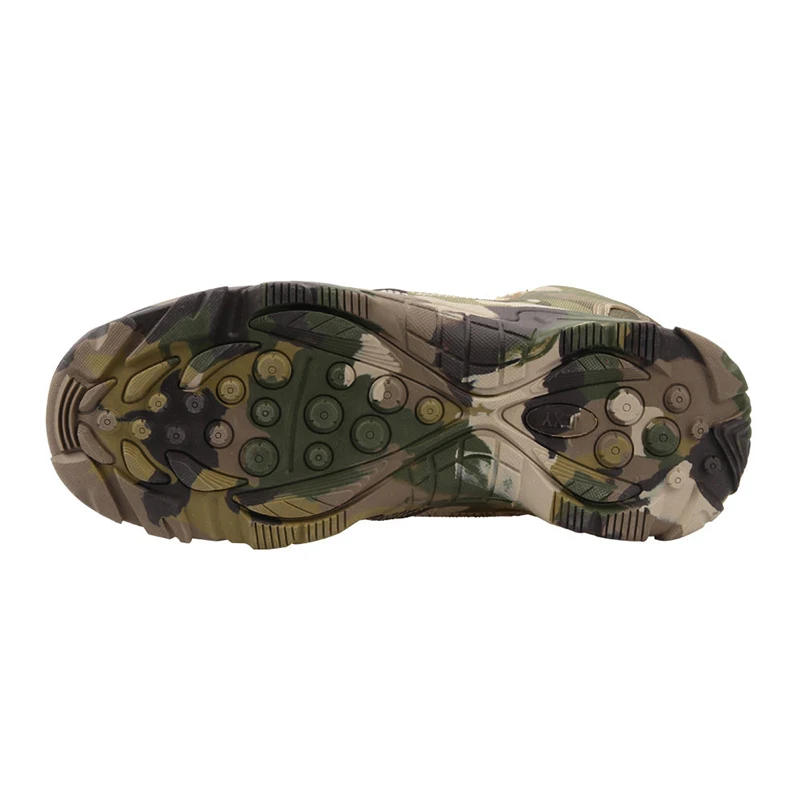 Jungle Camouflage Laarzen Jagen Wandelschoenen Lichtgewicht Camo Wandelen Motorschoenen Voor Mannen/Vrouwen Met Rits Ademend