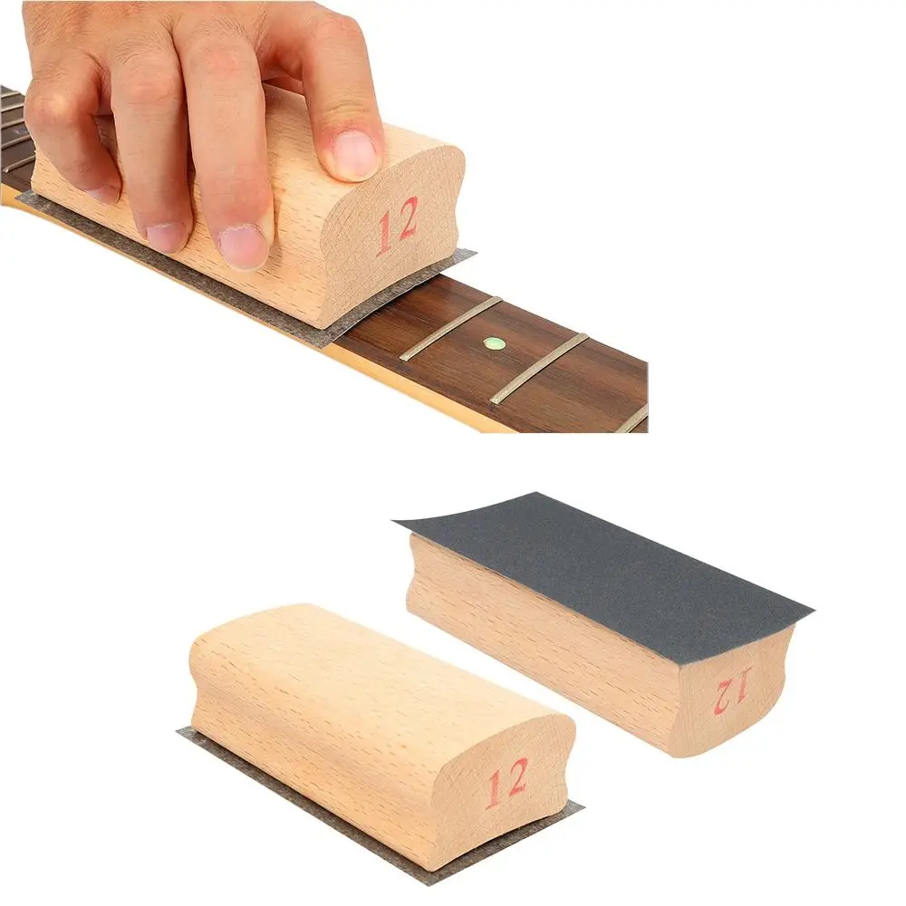 7,25/9,5/10/12/14/15/16 Zoll Holz Gitarre Radius Schleifblock Gitarrenteile Arc Polieren Gitarre Bund Nivellierung – Detail 5
