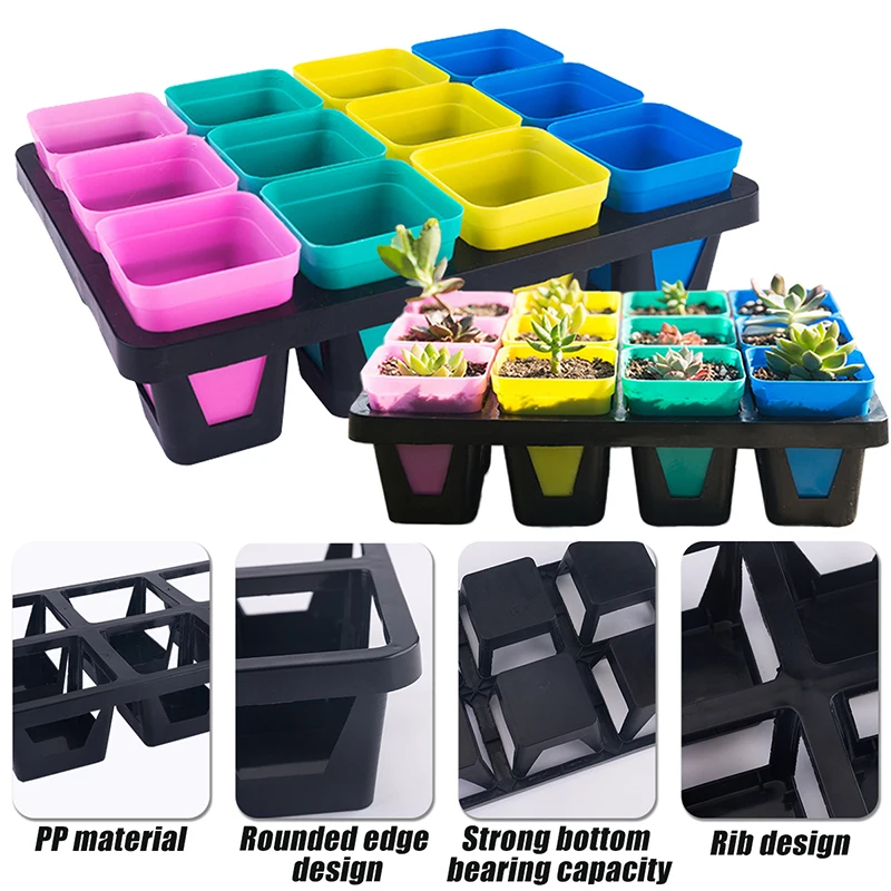 germination seedlings tray with Flower Pots Storage Grow indoor cultivation plant gadgets greenhouse germinator container