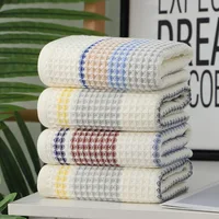 2023 New Pure Cotton Gauze Towel Gift Honeycomb Waffle Face Towel Daily Necessities Face Towel Pure Cotton Wholesale 1