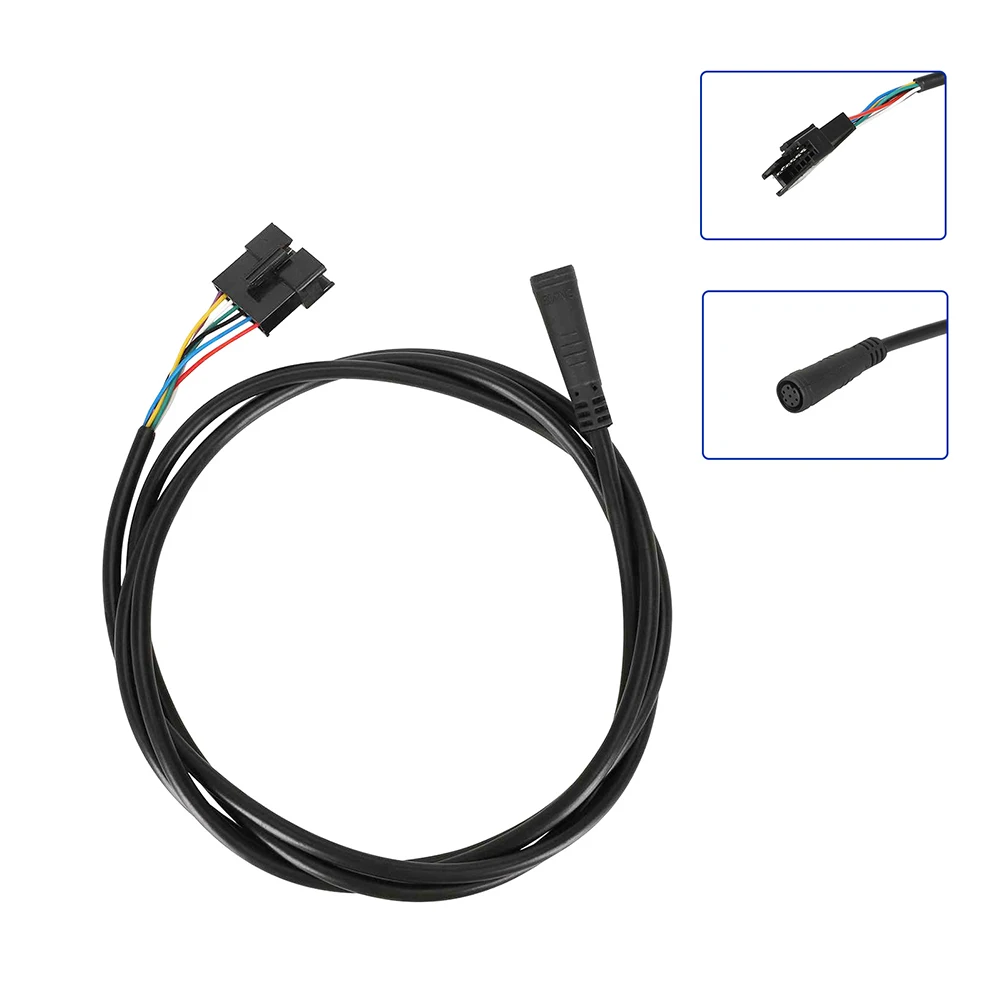 Cable De Datos 6 Pines Para Scooter Eléctrico Kukirin Y Pro - Longitud 1390 Mm, Color Negro, Fácil Instalación
