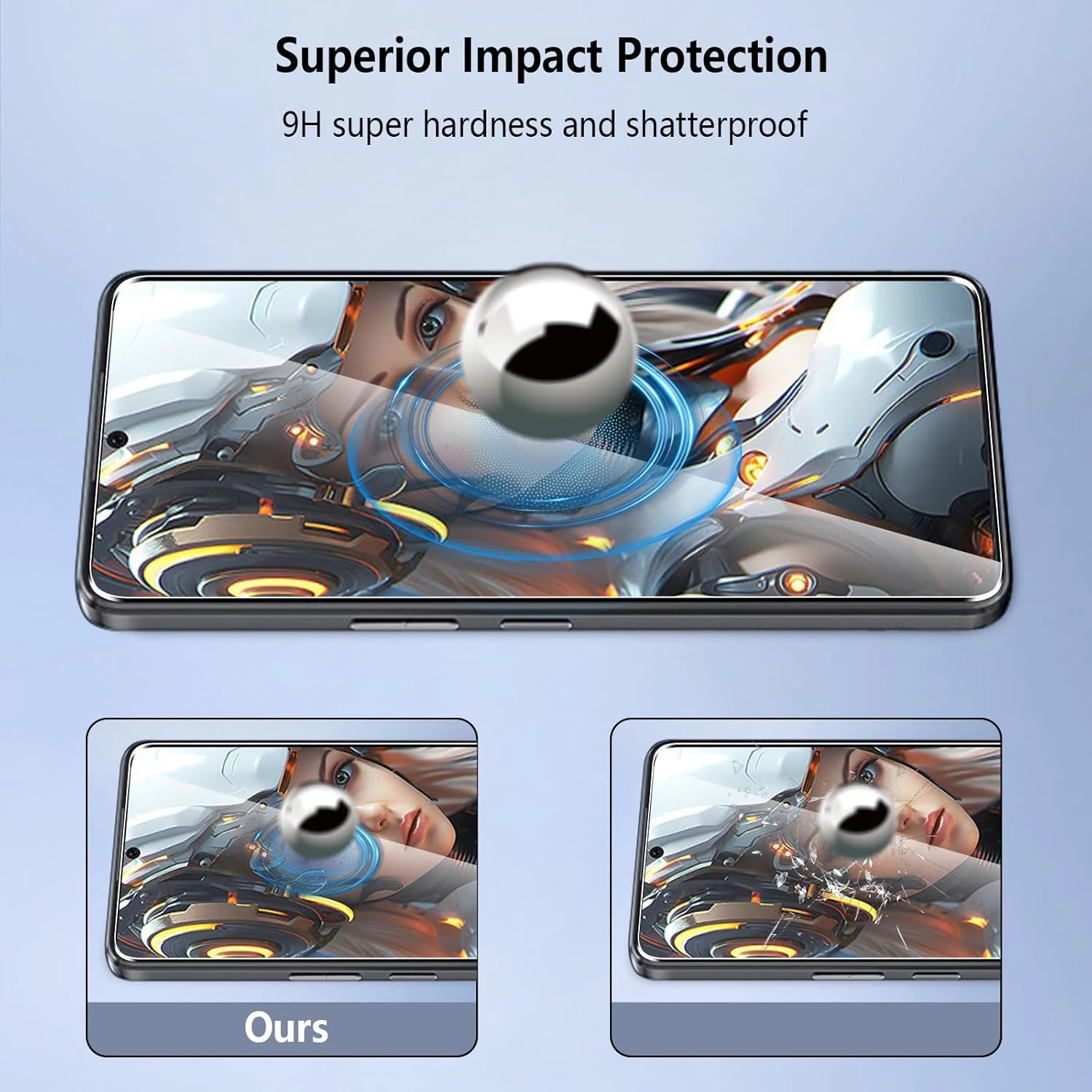 1/4 قطعة من الزجاج المقسى لهاتف موتورولا موتو G05...