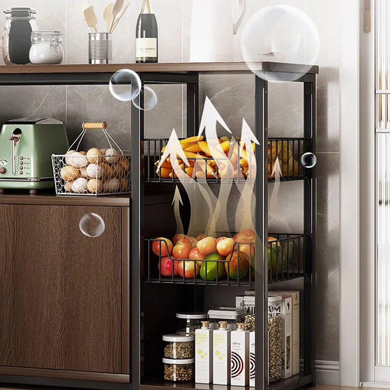 Metal Kitchen Cabinets Full Sets Sideboard Storage Closet Kitchen Full Pantry Cabinet Muebles Cocina Multifunctional Furniture 4