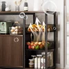 Metal Kitchen Cabinets Full Sets Sideboard Storage Closet Kitchen Full Pantry Cabinet Muebles Cocina Multifunctional Furniture 4