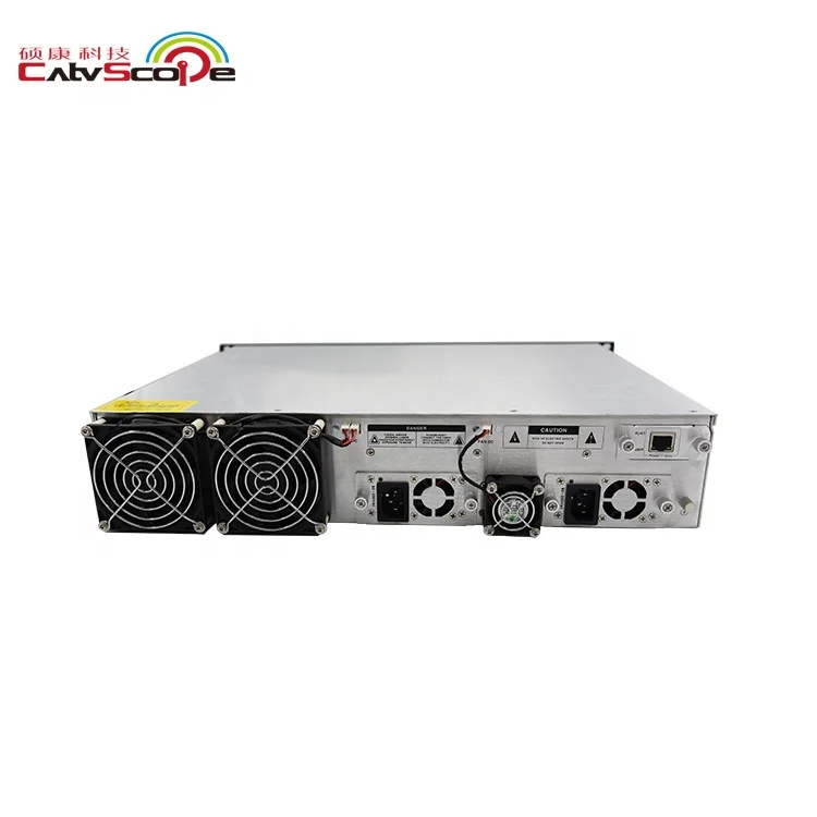 32 Ports 1550nm Fiber Optical Amplifier EDFA EYDFA with WDM CATVSCOPE FTTH Triple Play Solution JDSU PUMP