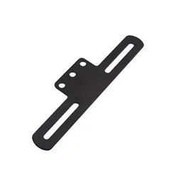 Rugged Motorcycle License Plate Bracket & Holder with LED Tail Light (Black)