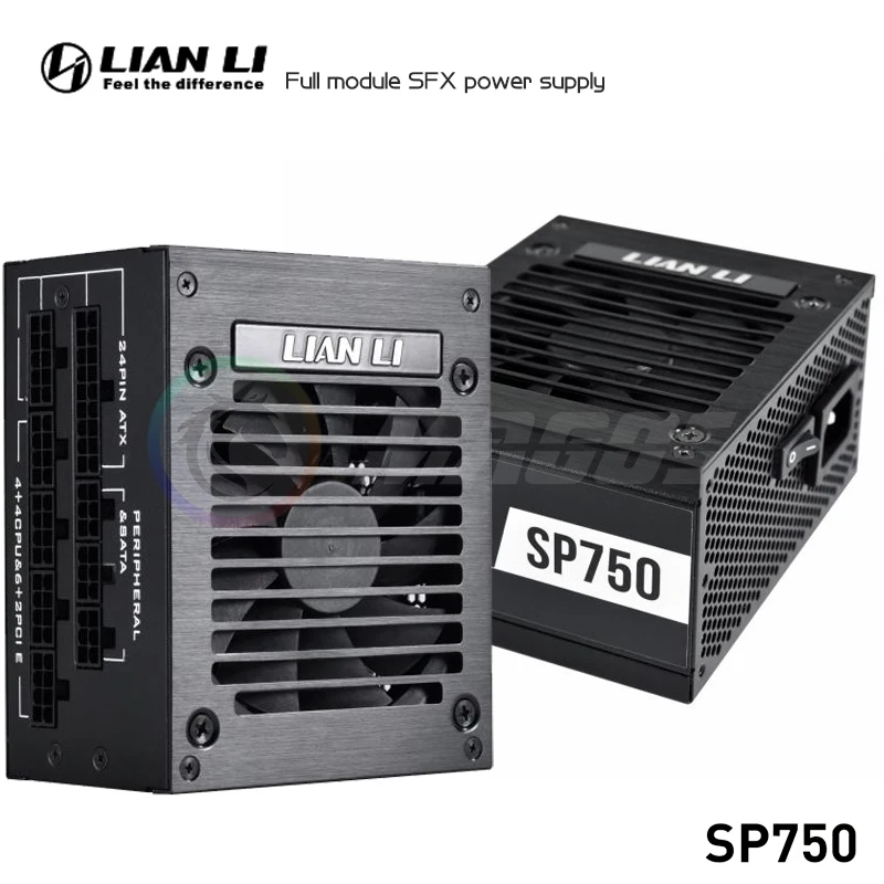 LIAN LI 750W ITX SFX PSU Medalha de Ouro Módulo Completo Para