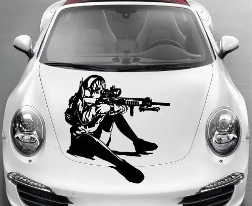 Japan Itasha Vinyl Film Anime Car Sticker Cartoon Door Side Decals Ralliart  Rally Hood Stickers On Car For SUBARU BMW Toyota   AliExpress Mobile