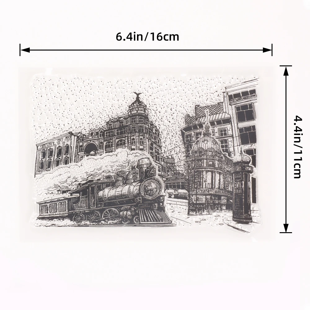 City Street Series Clear Silicone Stamps Journal Handbook DIY Scrapbooking Decoration Collage Craft Aesthetic Stamps Rubber