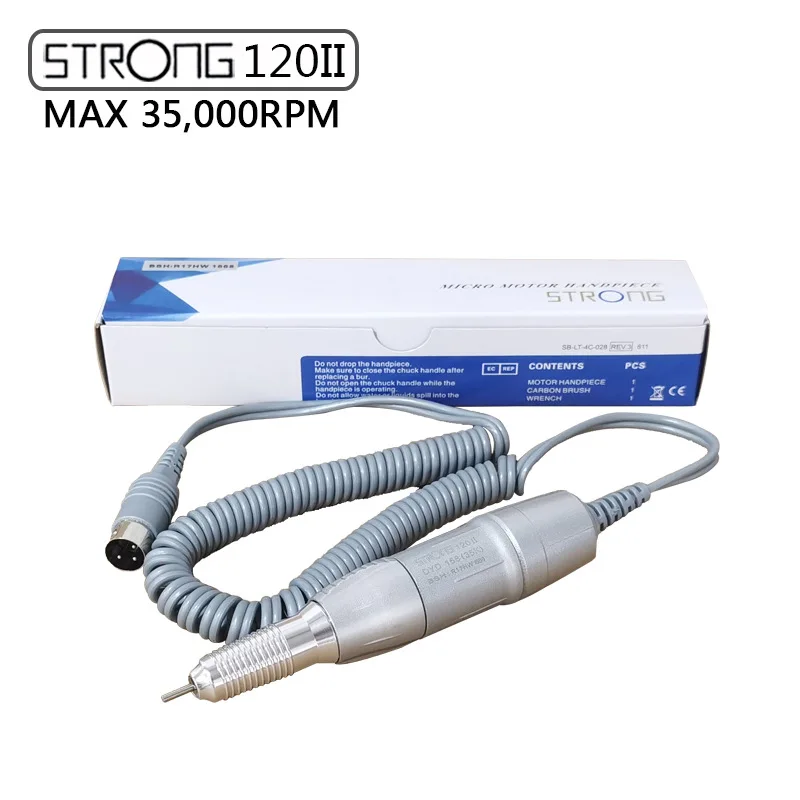 65W STRONG 207B Manicure Machine Control Box 35000RPM Strong 120II Handle polishing nail pedicure Nail Art drill Manicure Machin 4
