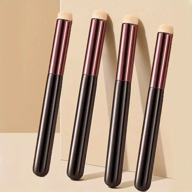 1/2/4pcs Round Lip Brushes - Multi-purpose,, Portable Beauty Tool  Brushless Applicator  Concealer and Lipstick Blending Brush 1