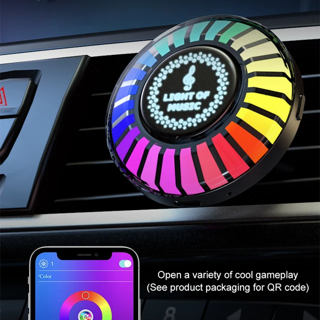 Car Music Rhythm Light Rgb Led Music Car Vent Light App Sound