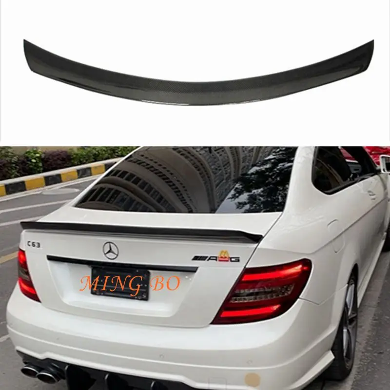 

FOR Mercedes-Benz C-Class W204 C204 2Door 4Door Coupe V Style Carbon Fiber Rear Spoiler Trunk Wing 2007-2014 FRP Forged car