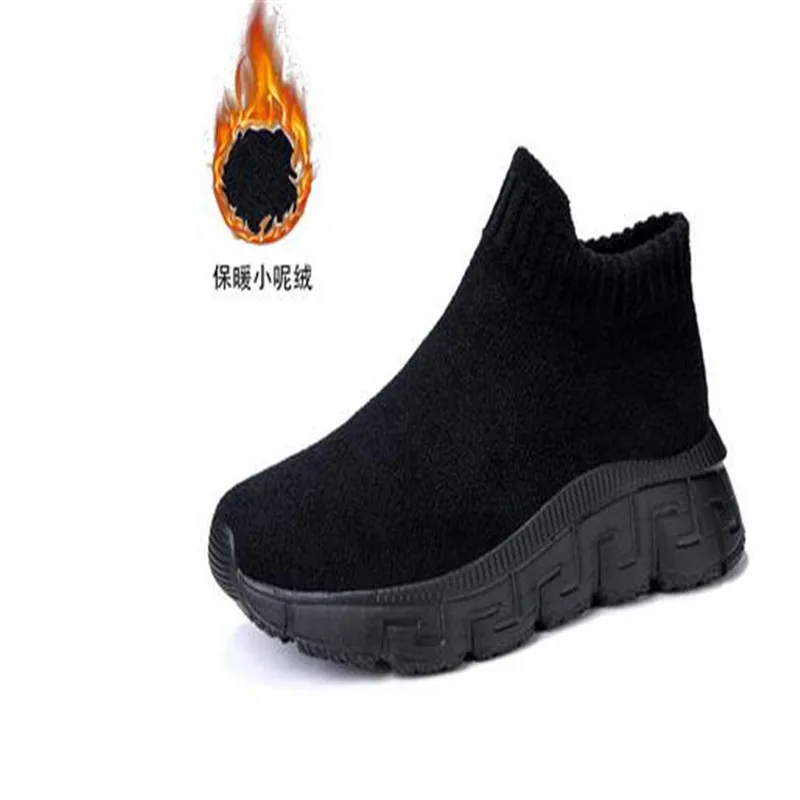 2023 New Autumn High Quality Winter Women Shoes Sneakers Couples Flying Knitted Nylon Suede Cotton Shoes Women Men Casual Shoes
