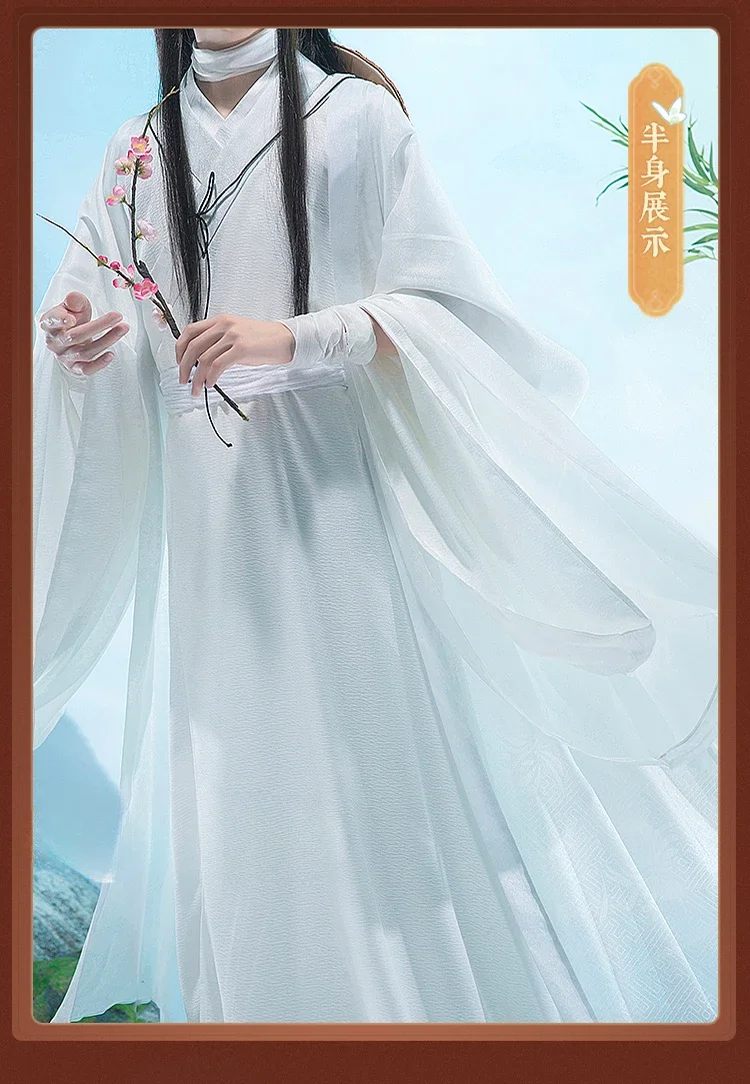 

Tian Guan Ci fu Official Genuine Heavenly Official Blessing Manga Non cosplay White Clothes Xie Lian Cosplay Men's Clothing