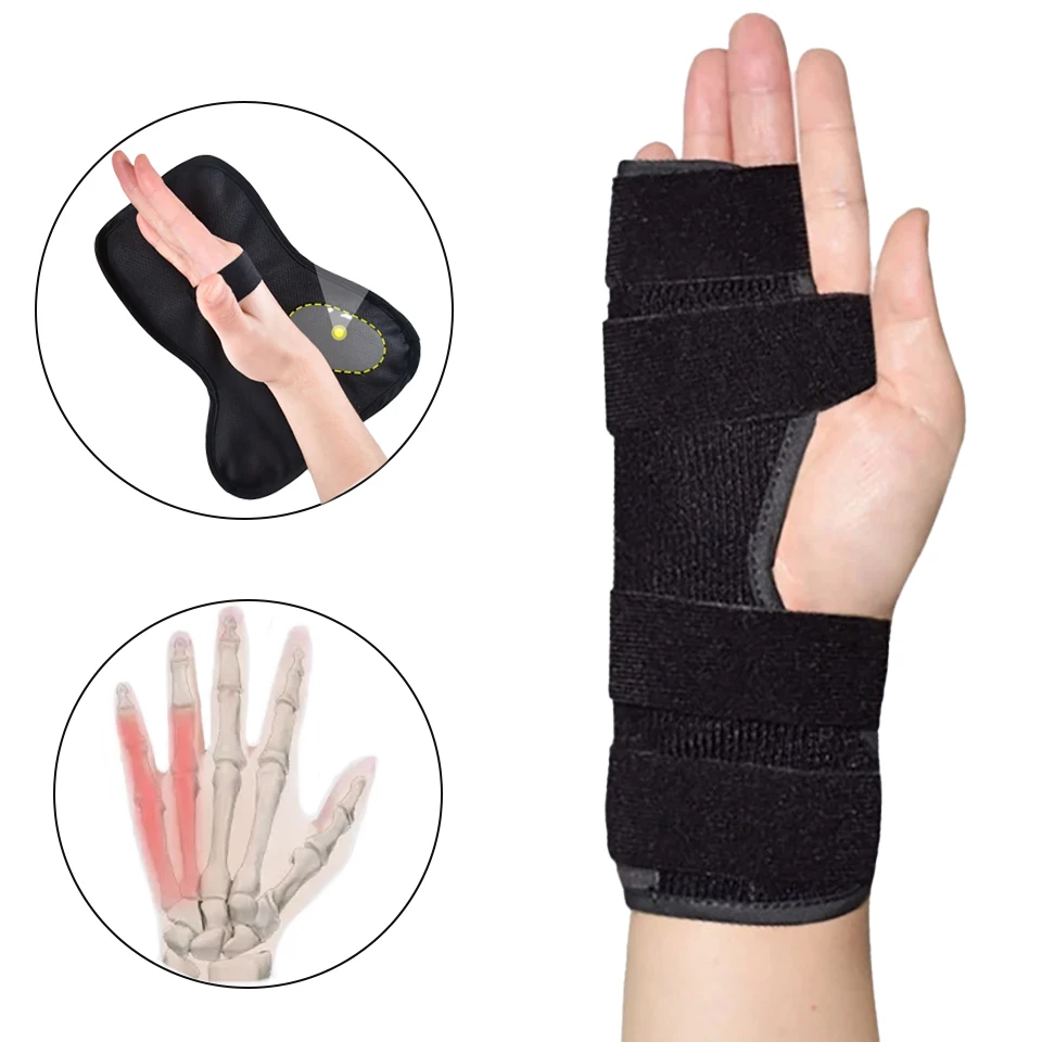 

1PC Pinky Finger Splint Hand Brace for Boxer Fractures, Broken Ring, Little Finger Cast, Trigger Finger Immobilizer Straightener