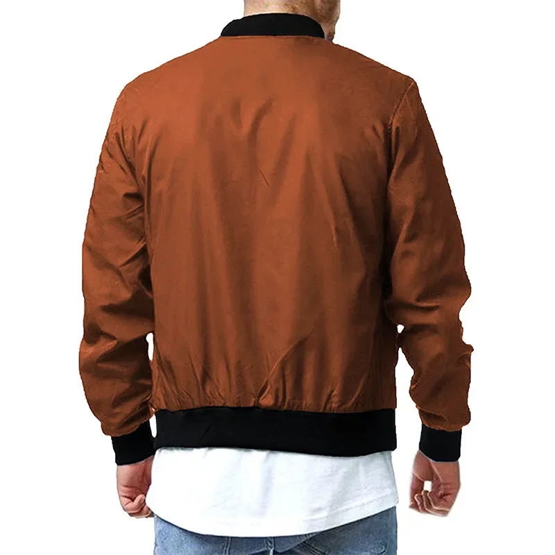 New Casual Plus Size Men's Coat Spring and Fall Sports Aviator Baseball Clothing Fashionable Versatile Jacket New Men Clothing