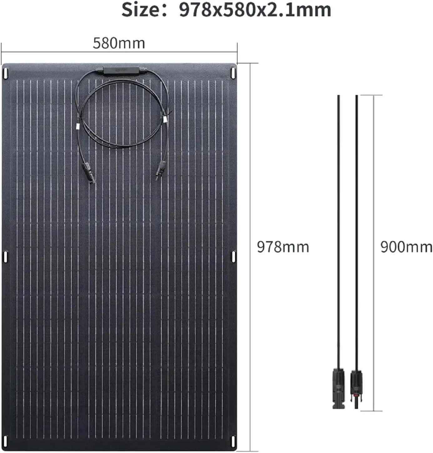 ALLPOWERS Balcony Power Plant SF200 200W / 100W SF100 Portable Flexible Solar panel IP68 for Power Station off-grid Rooftops RVs
