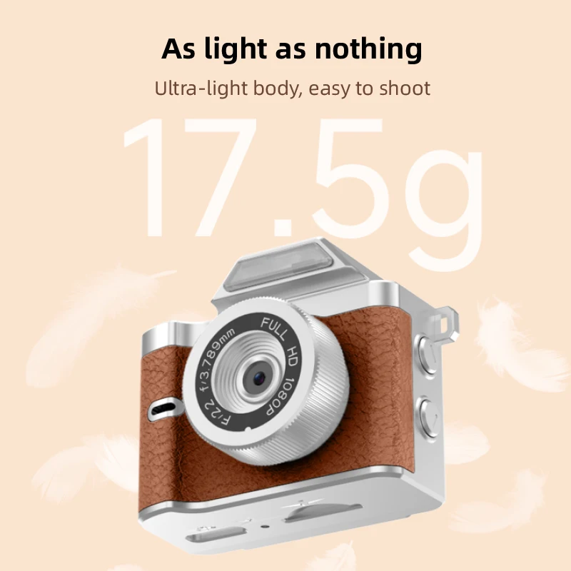 Fotocamera Digitale Tascabile Retrò FHD 2026, Compatta con Flash CCD e Supporto Magnetico, Regalo da Viaggio per Bambini - immagine 2