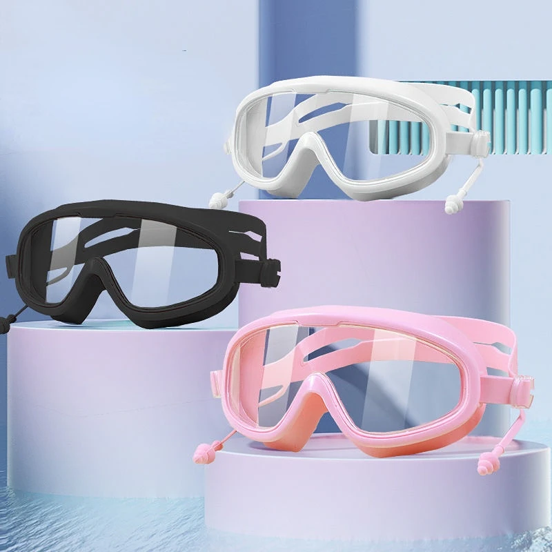 Big Frame Professional Swimming Waterproof Soft Silicone Glasses Swim Eyewear Anti-Fog  Men Women Goggles for Men Women