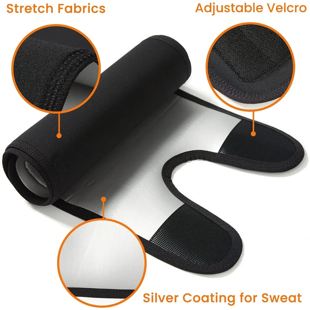 Arm Trimmers 1 PCS Arm Trimmers Women Sauna Sweat Arm Bands Adjustable Lose Fat Sauna Slimmer for Sports Workout