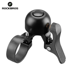 Compact Copper Alloy Bicycle Bell for Road Bikes - RockBros Safety Warning Alarm Horn (BB2503 left)