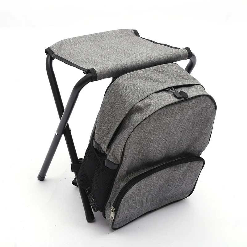 

Camping Hunting Fishing Multifunction Collapsible Camping Seat 2 In 1 Outdoor Fishing Chair Insulated Ice Bag Cooler Chair