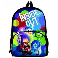 Inside Mochila Out School Backpack for Grade 1-4,Cartoon Animal Prints School Bags for Boys Gilrs ,Child Backpack for School 2