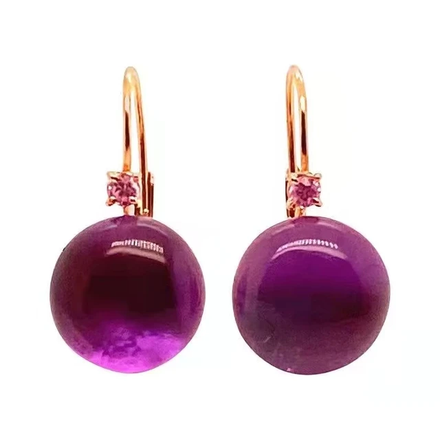 Trendy Women Earrings 4 Colors Delicate Gold Color Inlay Natural Stone Hook Dangle Earrings for Women Wedding Engagement Jewelry x341