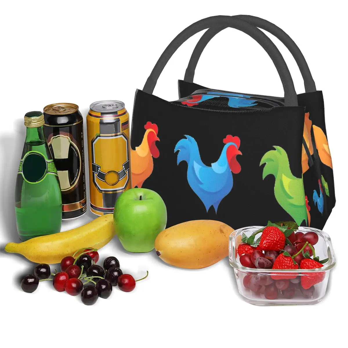 3 Chickens Portable insulation bag for Cooler Thermal Food Office Pinic Container