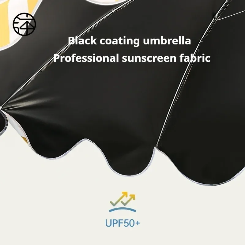 Fashion Suncreen Patio Umbrella Strip Style Large Beach Umbrella UV Protection Outdoor Garden Sun Big Size with Base