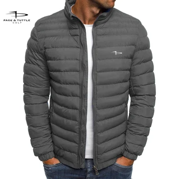 2024 Hot selling winter jacket Men's standing collar warm parka Street clothing Fashion casual brand Comfortable outer do
