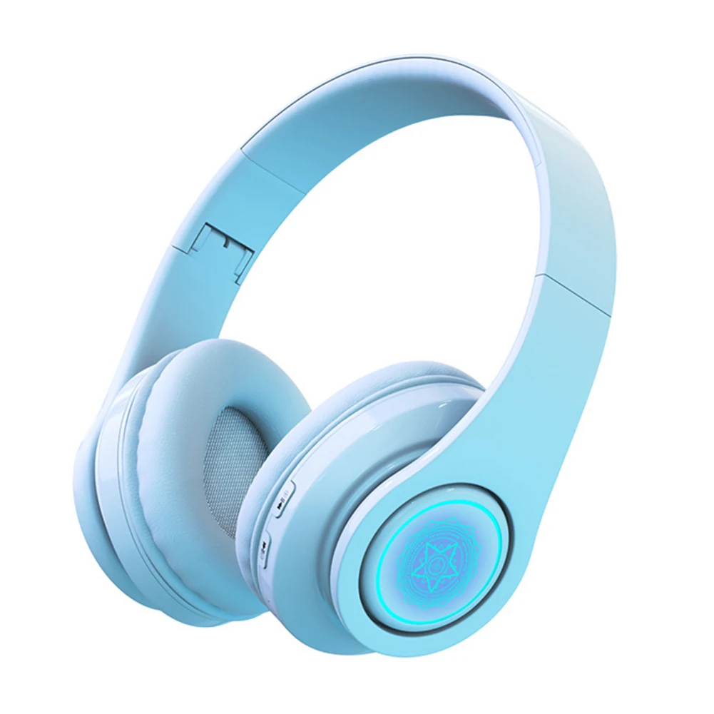 

Беспроводные наушники-вкладыши, стереонаушники с подсветкой, легкая игровая гарнитура для смартфона, компьютера, ноутбука