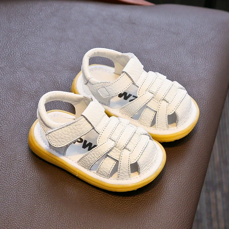 Summer Kids Sandals Soft Bottom Genuine Leather