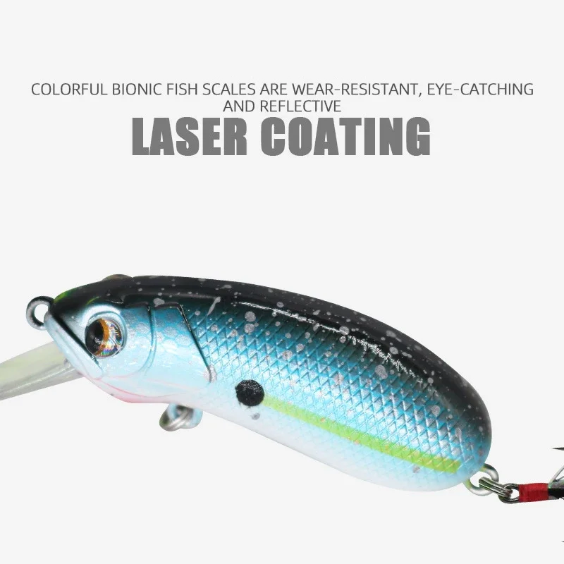 CC50 CC60 Slow Sinking Minnow 6.5g 9.5g Wobbler Crankbait Artificial Hard Bait For Bass Trout Pike Bass