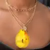 Amber Locket Insect Pendant Ornament Specimen with Decor for DIY Crafts Insects Decoration Stone 5