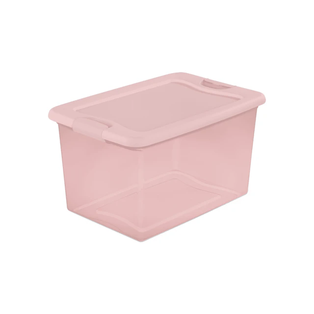 Sterilite 14978006 Clear Storage Tote With Lid 64 Quart 23-3